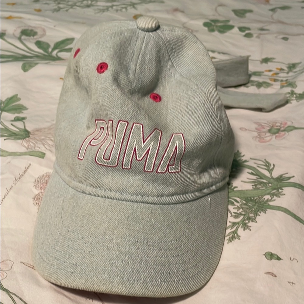 Puma Gray and Pink Sporty Hat